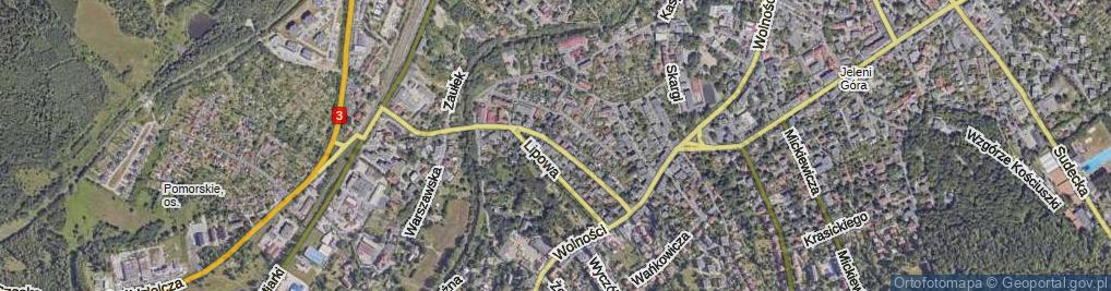 Zdjęcie satelitarne Powstańców Wielkopolskich ul.